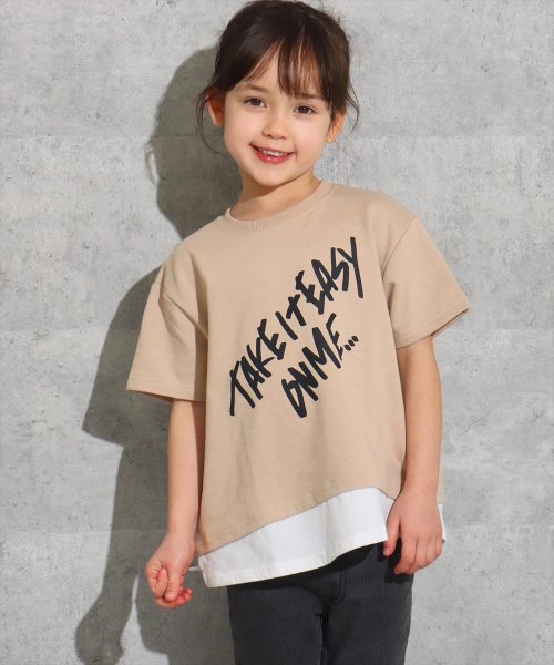 レイヤード風ミニ裏毛トップス アナップキッズ Anap Kids Magaseek