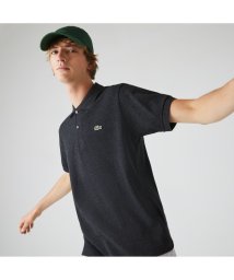 LACOSTE Mens(ラコステ　メンズ)/『L1264』定番半袖ポロシャツ（杢糸）/ブラックミックス