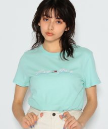TOMMY JEANS(トミージーンズ)/Pastel Collection ロゴTシャツ/ライトグリーン