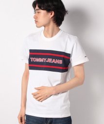 TOMMY JEANS(トミージーンズ)/カラーブロックロゴTシャツ/ホワイト系