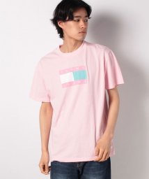 TOMMY JEANS(トミージーンズ)/Pastel Capsule フラッグTシャツ/ピンク系