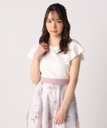 LAISSE PASSE/異素材フリルスリーブプルオーバー/504596934