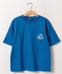 XLARGE KIDS(エクストララージ　キッズ)/【オンライン限定】スランテッドOGゴリラポケ5分袖Tシャツ/ブルー