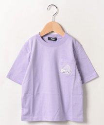 XLARGE KIDS(エクストララージ　キッズ)/【オンライン限定】スランテッドOGゴリラポケ5分袖Tシャツ/パープル