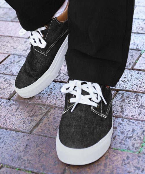 Bracciano デニムスニーカー ローカットスニーカー メンズ スニーカー おしゃれ 靴 デニム 切り替えし ジギーズショップ Jiggys Shop Magaseek