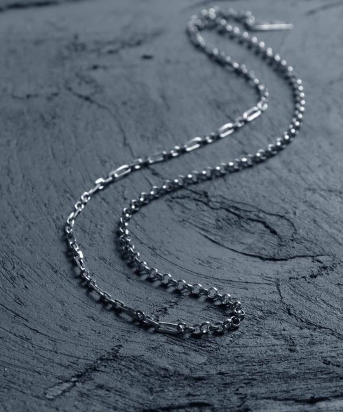 MAISON mou(メゾンムー)/【YArKA/ヤーカ】silver925 mix chain necklace [LBN4]/ミックスチェーンネックレス シルバー925/シルバー