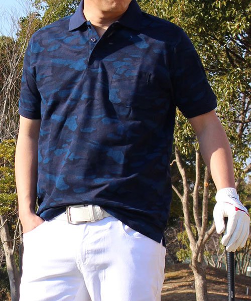 輝く高品質な ゴルフウェア ポロシャツ Lサイズ