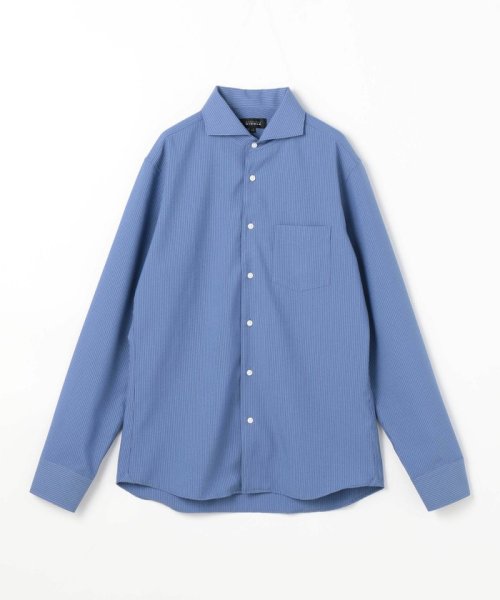 MONSIEUR NICOLE(ムッシュニコル)/サッカードレスシャツ/60ブルー