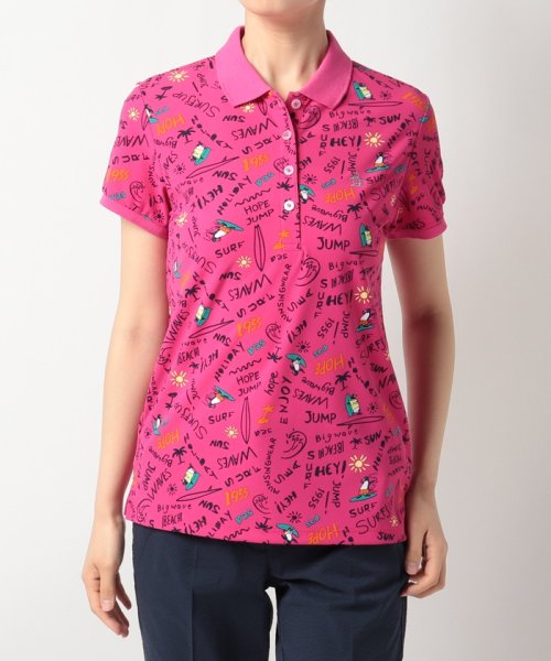Munsingwear(マンシングウェア)/サーフピート半袖ポロシャツ【アウトレット】/ピンク