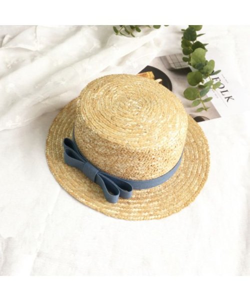 セール クララキッズ Clarah Kids レディース 麦わら帽子 ストローハット カンカン帽 リボン りぼん ハット 帽子 夏 夏用 Uv 日焼け防止 Magaseek