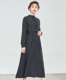 DRESS+(ドレス プラス)/パーティードレス ロング丈 結婚式 セット ワンピース　アンサンブル/ブラック
