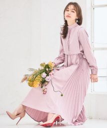 DRESS+(ドレス プラス)/パーティードレス ロング丈 結婚式 セット ワンピース　アンサンブル/ピンク