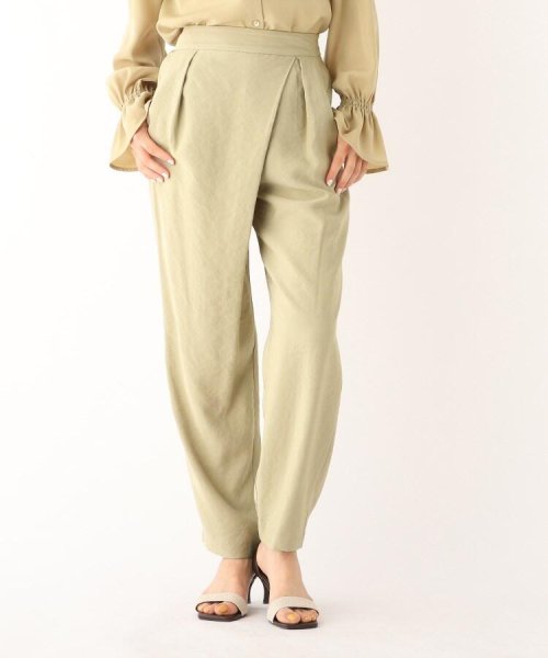 Lenzing Tm Ecovero Tm 繊維混 ラップ風テーパードパンツ オペークドットクリップ Opaque Clip Magaseek