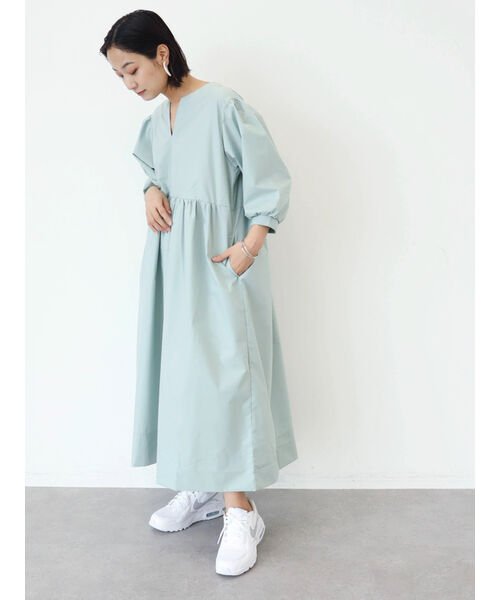 Escar ボリュームスリーブシャツワンピース グリーンパークス Green Parks Magaseek Escar ボリュームスリーブシャツワンピース グリーンパークス Green Parks Magaseek