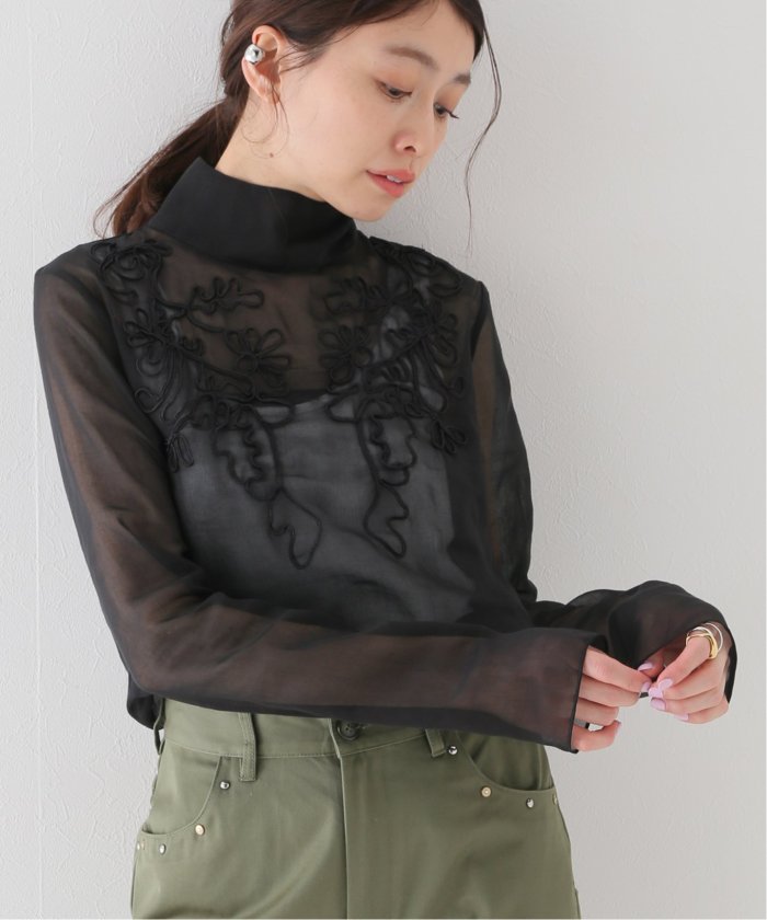 【TODAYFUL / トゥデイフル】Sheer Embroidery Blouse
