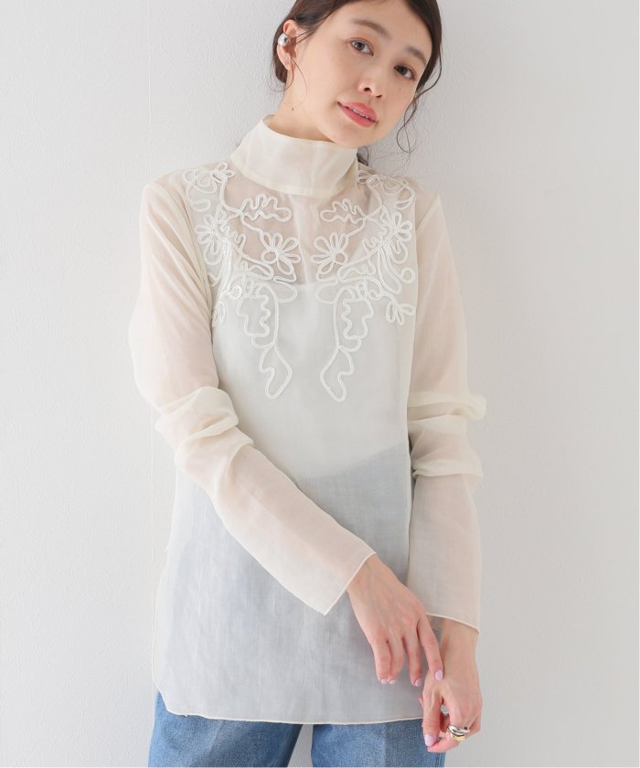 【TODAYFUL / トゥデイフル】Sheer Embroidery Blouse