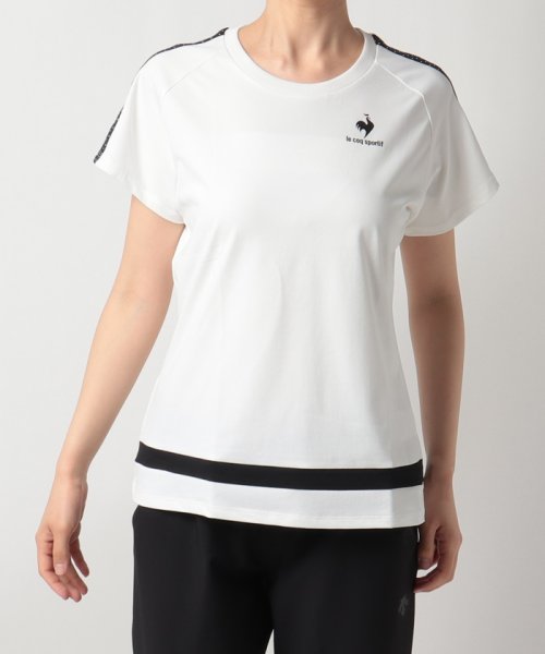 le coq sportif (ルコックスポルティフ)/LCS DOT GAME SHIRT【アウトレット】/ホワイト