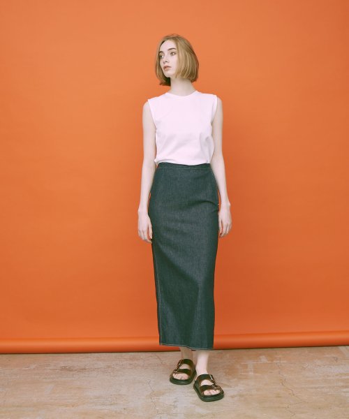 デニムロングタイトスカート カルナ Kalna Magaseek