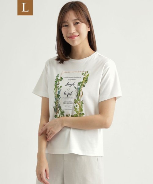 L ウォッシャブル スーピマコットンスムースプリントtシャツ レディースファッション 阪急百貨店公式通販 Hankyu Fashion