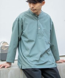 GLOSTER(GLOSTER)/【WORK ABOUT/ワークアバウト】NEO SLEEPING SHIRT ネオスリーピングシャツ/グリーン