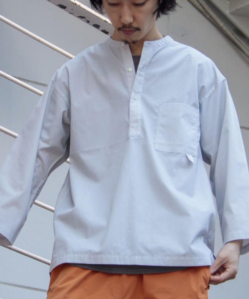 GLOSTER(GLOSTER)/【WORK ABOUT/ワークアバウト】NEO SLEEPING SHIRT ネオスリーピングシャツ/グレイッシュベージュ