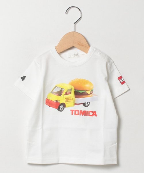 b-ROOM(ビールーム)/【トミカ】トミカハンバーガー転写半袖Tシャツ/オフホワイト