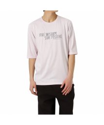 MAC HOUSE(men)(マックハウス（メンズ）)/T－GRAPHICS ティーグラフィックス プリント5分袖Tシャツ EJ223－MC297/ピンク