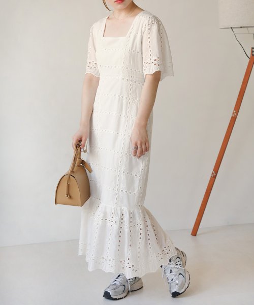 セール コットンレースマーメイドワンピース バブ Bab Magaseek セール コットンレースマーメイドワンピース バブ Bab Magaseek