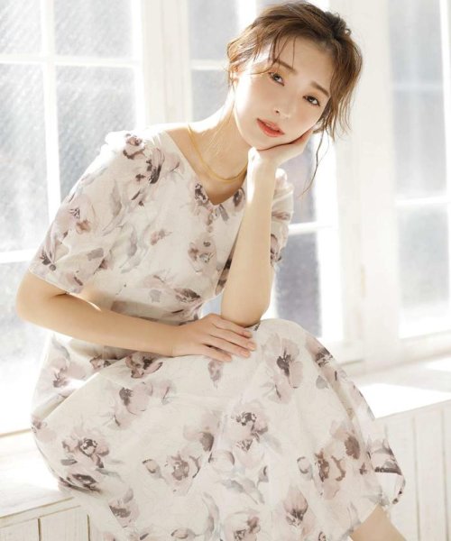 オリジナルwプリントフラワーワンピース スウィングル Swingle Magaseek オリジナルwプリントフラワーワンピース スウィングル Swingle Magaseek