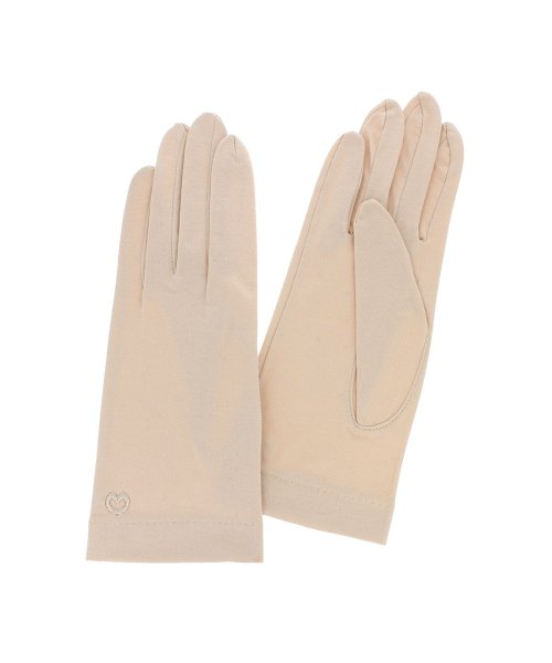 milaschon(ミラ・ショーンテブクロ)/ミラショーン milaschon レディース UV手袋  女性用 23cm 日本製  洗える 綿100％ 高遮蔽タイプ 五本指 /L/ベージュ