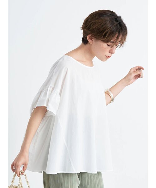 2way袖フリルプルオーバー アースミュージック エコロジー Earth Music Ecology Magaseek