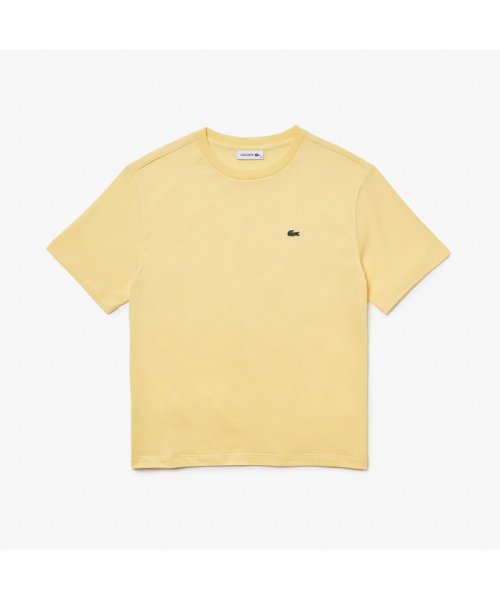 LACOSTE(ラコステ)/クラシックフィット  プレミアムコットンTシャツ/ライトイエロー