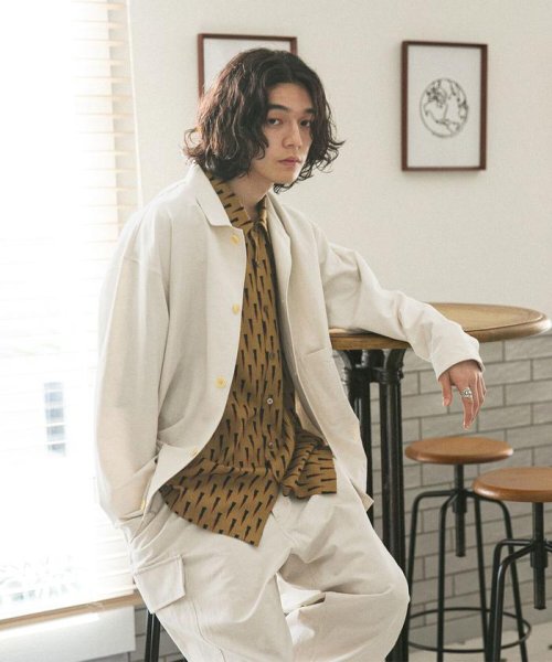 Lb 03 クールタッチリネンバルーンシャツブルゾン ナノ ユニバース Nano Universe Magaseek