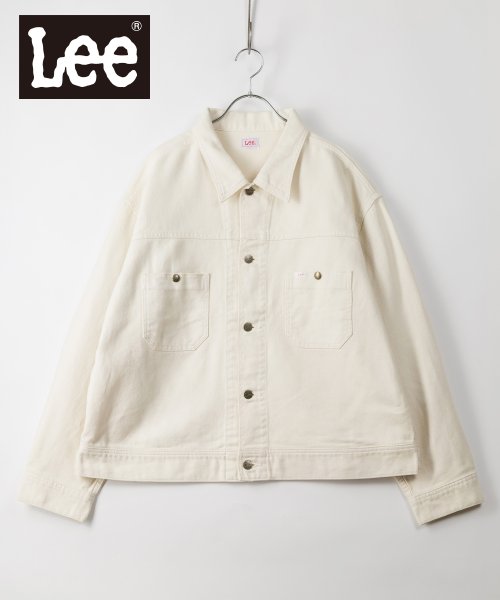 Lee(Lee)/【LEE】【セットアップ対応商品】リー　ライト　BIGシルエット　ジャケット/アメカジ/Gジャン/オーバーサイズ/カラーデニム/22SS/アイボリー