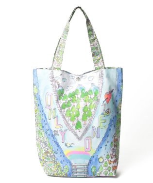 tsumori chisato CARRY/カラフルライフ、フラワーキャット　トートバッグ/504611001