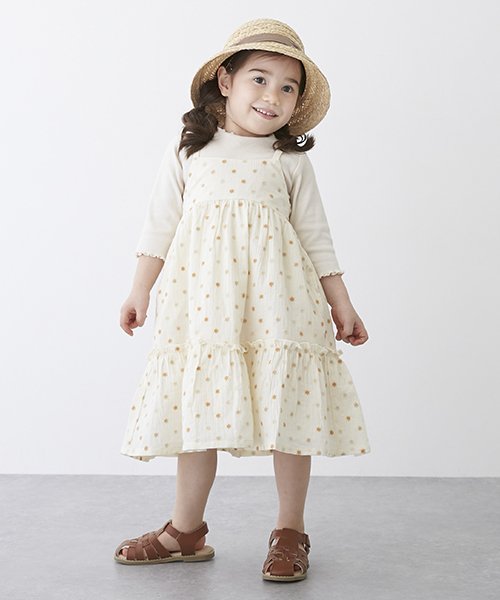 セール】【リンク】花刺繍キャミワンピセット☆(504613975  