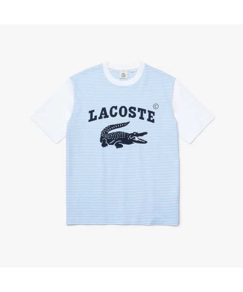 セール ラコステライブ スリーブ切り替えボーダーtシャツ ラコステライブ メンズ Lacostelive Mens Magaseek
