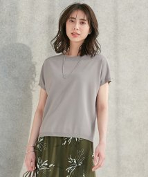 NIJYUSANKU（LARGE SIZE）(２３区（大きいサイズ）)/【新色追加】レーヨンポリエステルストレッチ プルオーバー ニット/ライトグレー系