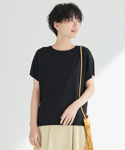 NIJYUSANKU（LARGE SIZE）(２３区（大きいサイズ）)/【新色追加】レーヨンポリエステルストレッチ プルオーバー ニット/ネイビー系