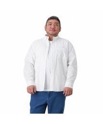MAC HOUSE(men)(マックハウス（メンズ）)/NAVY ネイビー [大きいサイズ] オーガニックコットン100% オックスボタンダウンシャツ キングサイズ BGE155－K/ホワイト