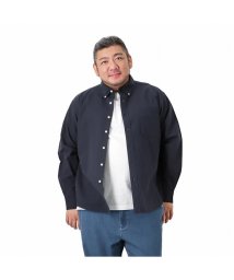 MAC HOUSE(men)(マックハウス（メンズ）)/NAVY ネイビー [大きいサイズ] オーガニックコットン100% オックスボタンダウンシャツ キングサイズ BGE155－K/ネイビー