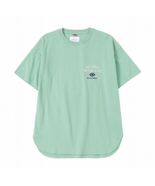 MAC HOUSE(kid's)(マックハウス（キッズ）)/UNDERWRAPS アンダーラップス ロゴ刺繍ビッグTシャツ 50004－4IP/グリーン