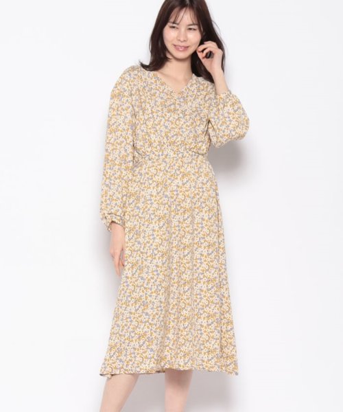 セール Offprice Ec Offprice Ec Ehka Sopo エヘカソポ 花柄カシュクールワンピース Magaseek
