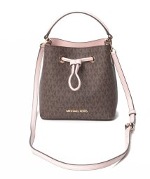 MICHAEL KORS(マイケルコース)/【MICHEL KORS】マイケルコース　レディース ショルダーバッグ　SMALL BUCKET XBODY　ブラウン/ブラウン×ピンク