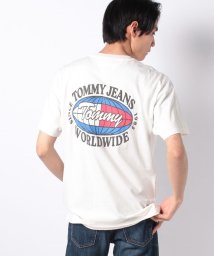 TOMMY JEANS(トミージーンズ)/ワールドワイドロゴTシャツ/ホワイト