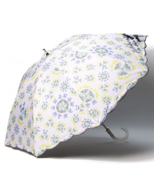 LANVIN en Bleu(umbrella)(ランバンオンブルー（傘）)/晴雨兼用日傘　スカラ刺繍/ペールピンク