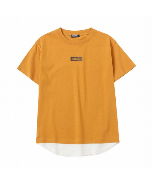 MAC HOUSE(kid's)(マックハウス（キッズ）)/T－GRAPHICS ティーグラフィックス 刺繍Tシャツ PMHTG22S16B/オレンジ