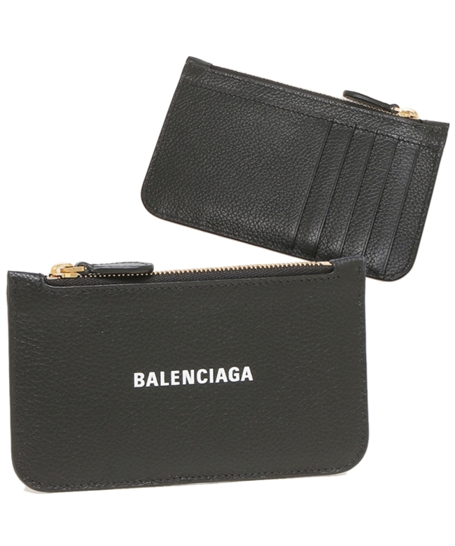 バレンシアガ カードケース コインケース キャッシュ フラグメントケース ブラック メンズ レディース BALENCIAGA 594214 1IZIM  1090