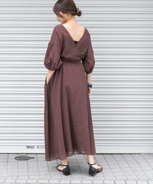 セール ケービーエフ Kbf ウエストベルト2wayカシュクールワンピース Magaseek