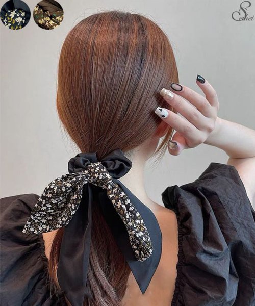 セール ヘアアクセサリー シュシュ ヘア留め ヘアアクセサリー リボン オーガンジー サテン 大ぶり かわいい 大人髪飾り 上品 おしゃれ 韓国ファッション セイヘイショップ Seiheishop Magaseek